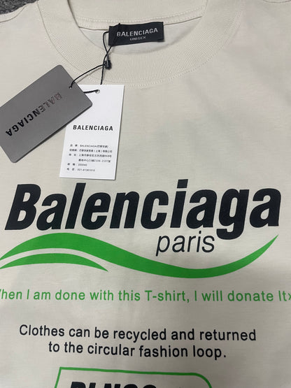 Balenciaga Dry Cleaning / Recycle Boxy T-Shirt
