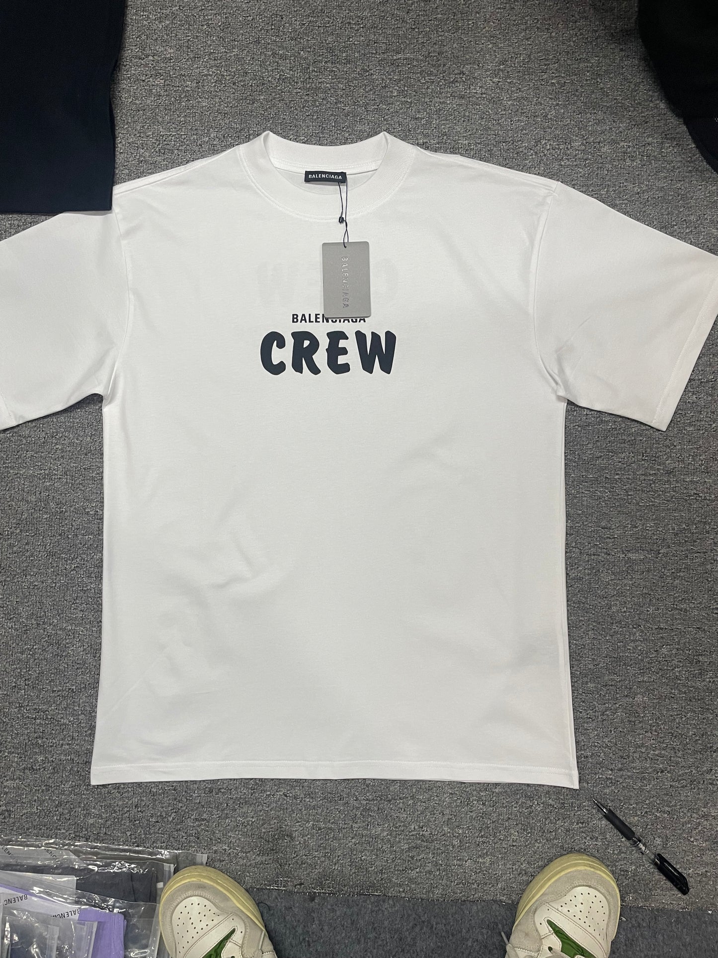 Balenciaga "CREW" Large Logo T-Shirt