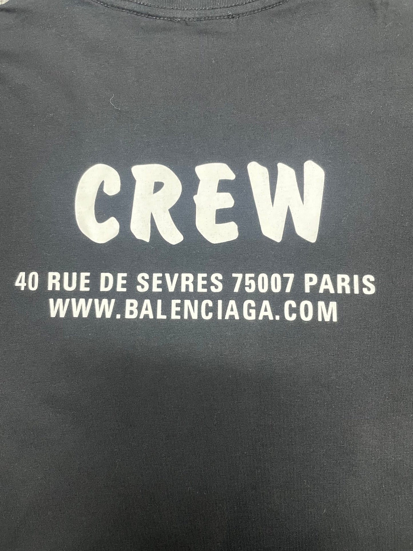 Balenciaga "CREW" Large Logo T-Shirt