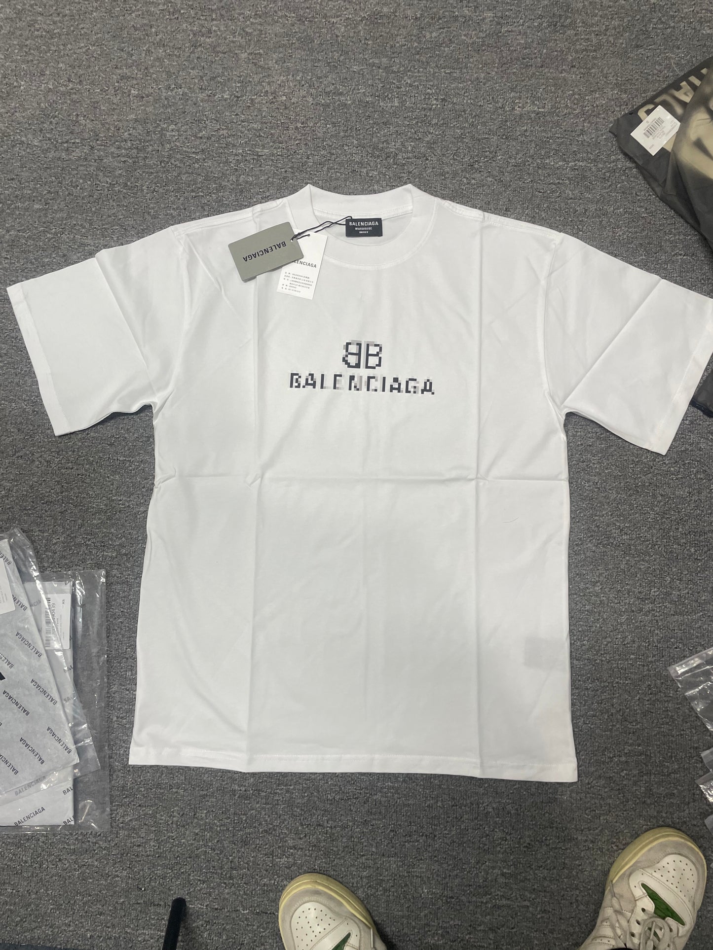 Balenciaga "BB Pixel" Logo T-Shirt
