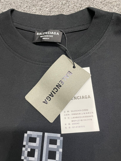Balenciaga "BB Pixel" Logo T-Shirt