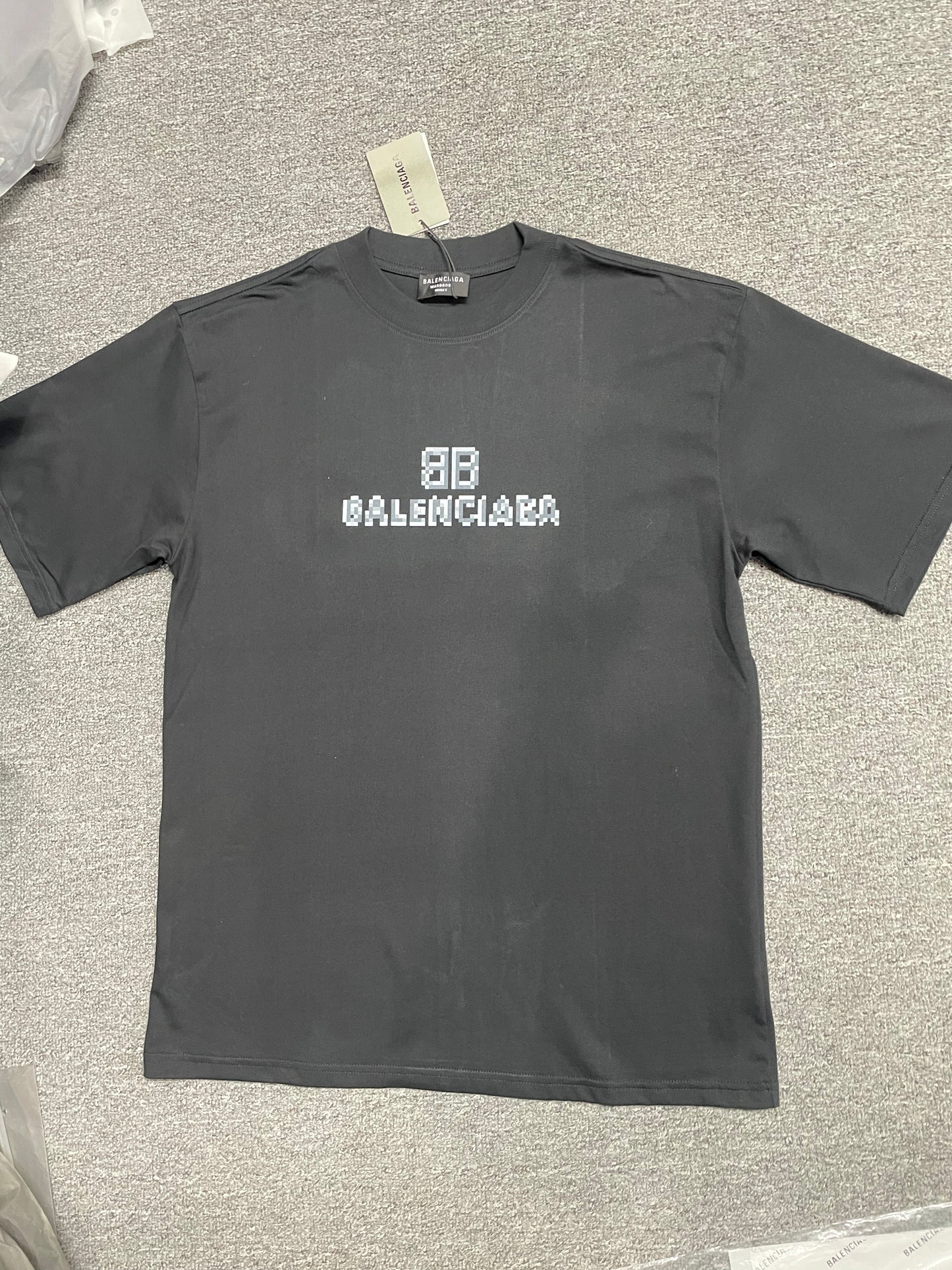 Balenciaga "BB Pixel" Logo T-Shirt