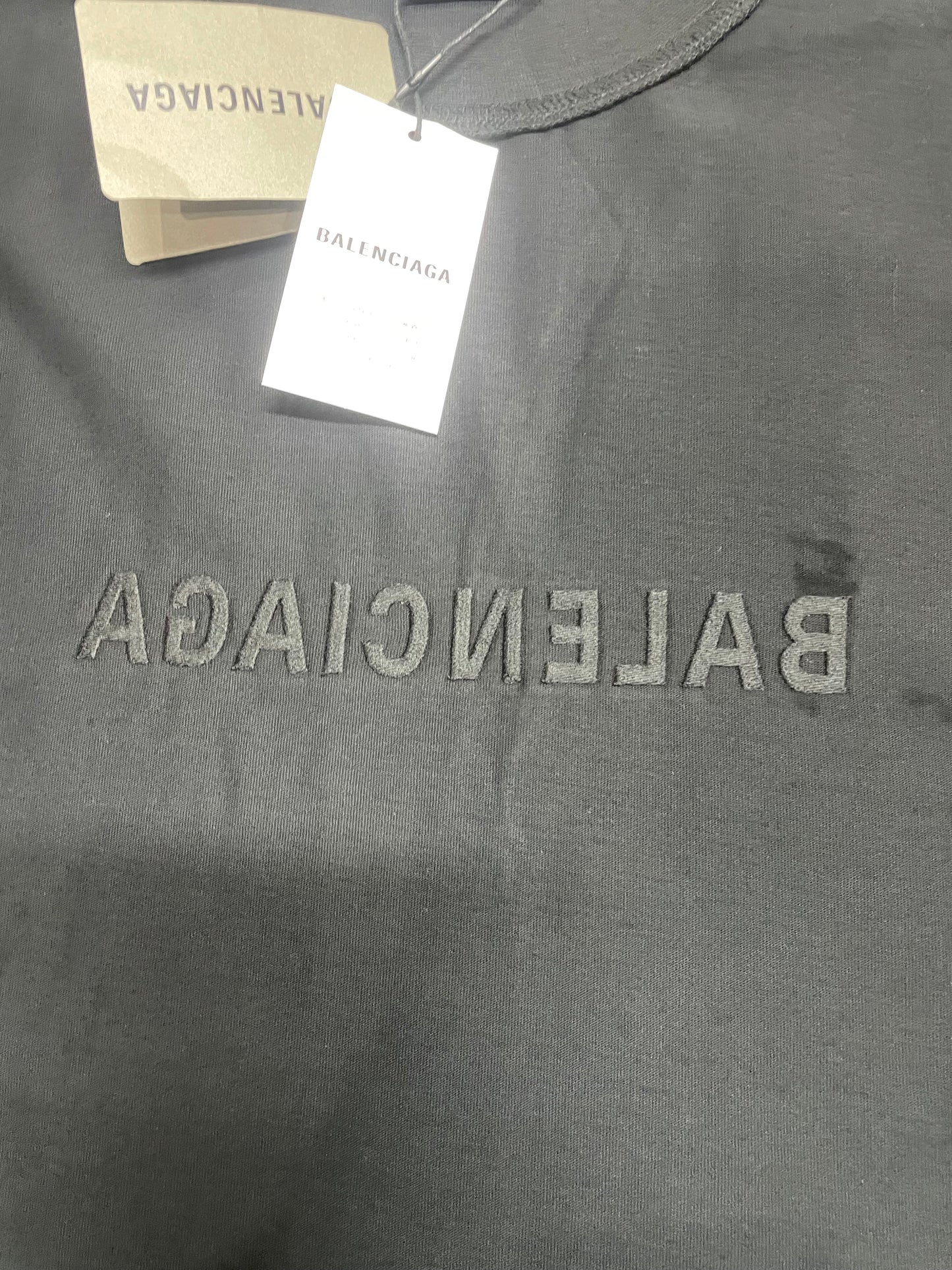 Balenciaga "Mirror Logo" Oversized T-Shirt