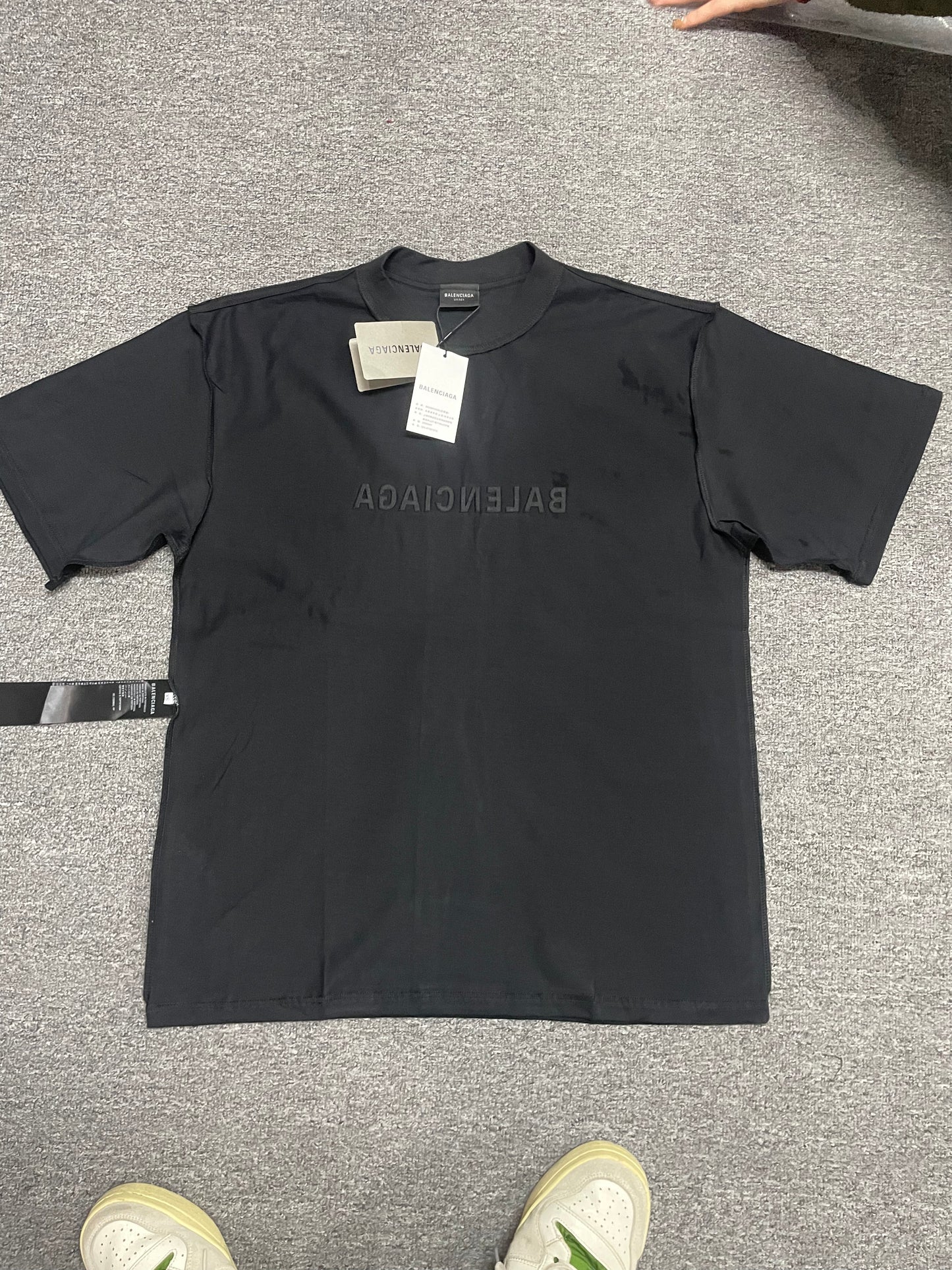 Balenciaga "Mirror Logo" Oversized T-Shirt