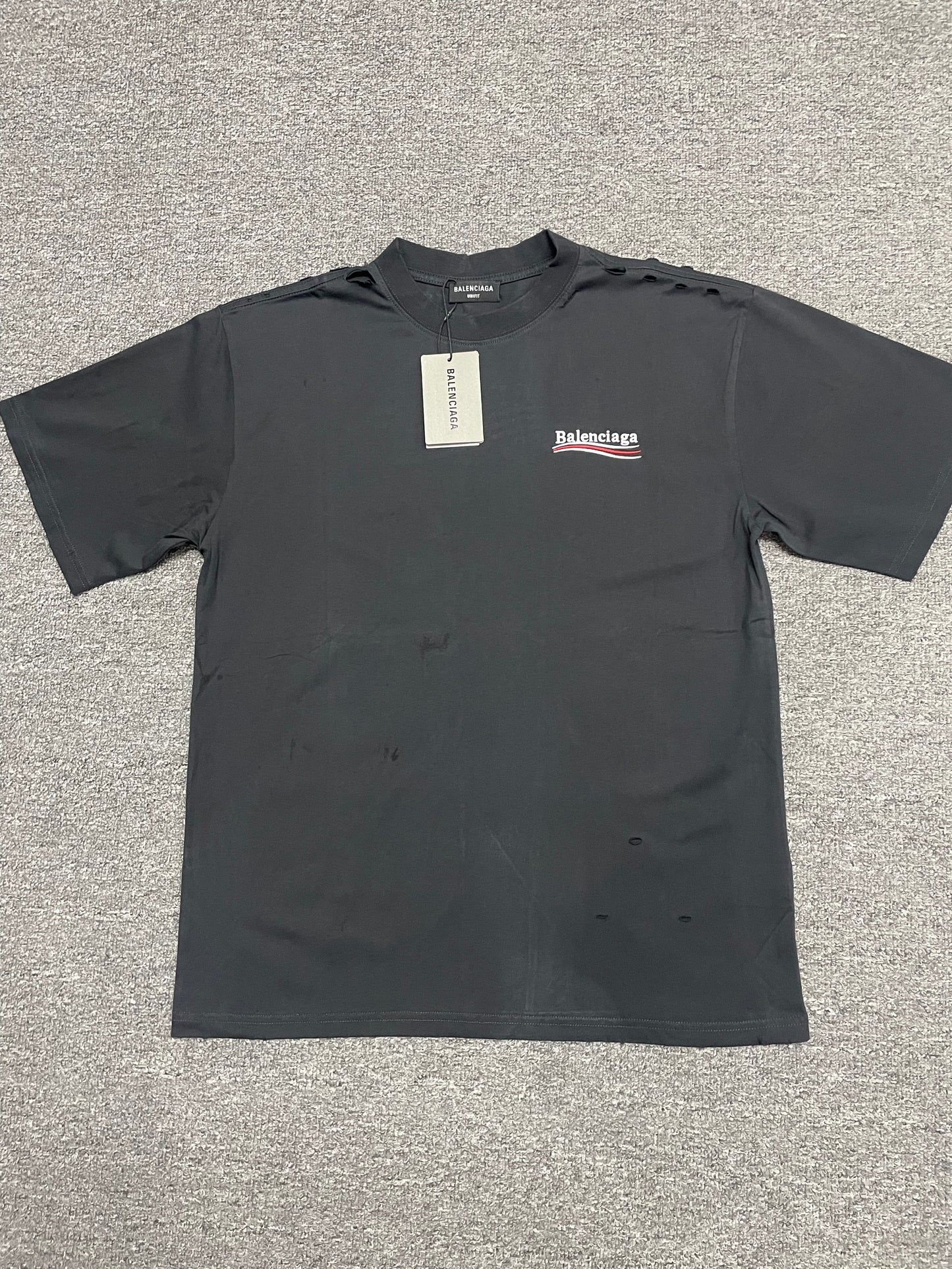 Balenciaga Political Campaign Destroyed T-Shirt