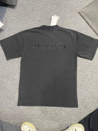 Balenciaga Faded Tone-on-Tone Logo T-Shirt