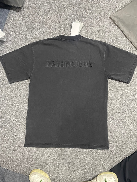 Balenciaga Faded Tone-on-Tone Logo T-Shirt
