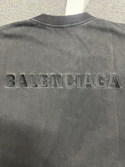 Balenciaga Faded Tone-on-Tone Logo T-Shirt