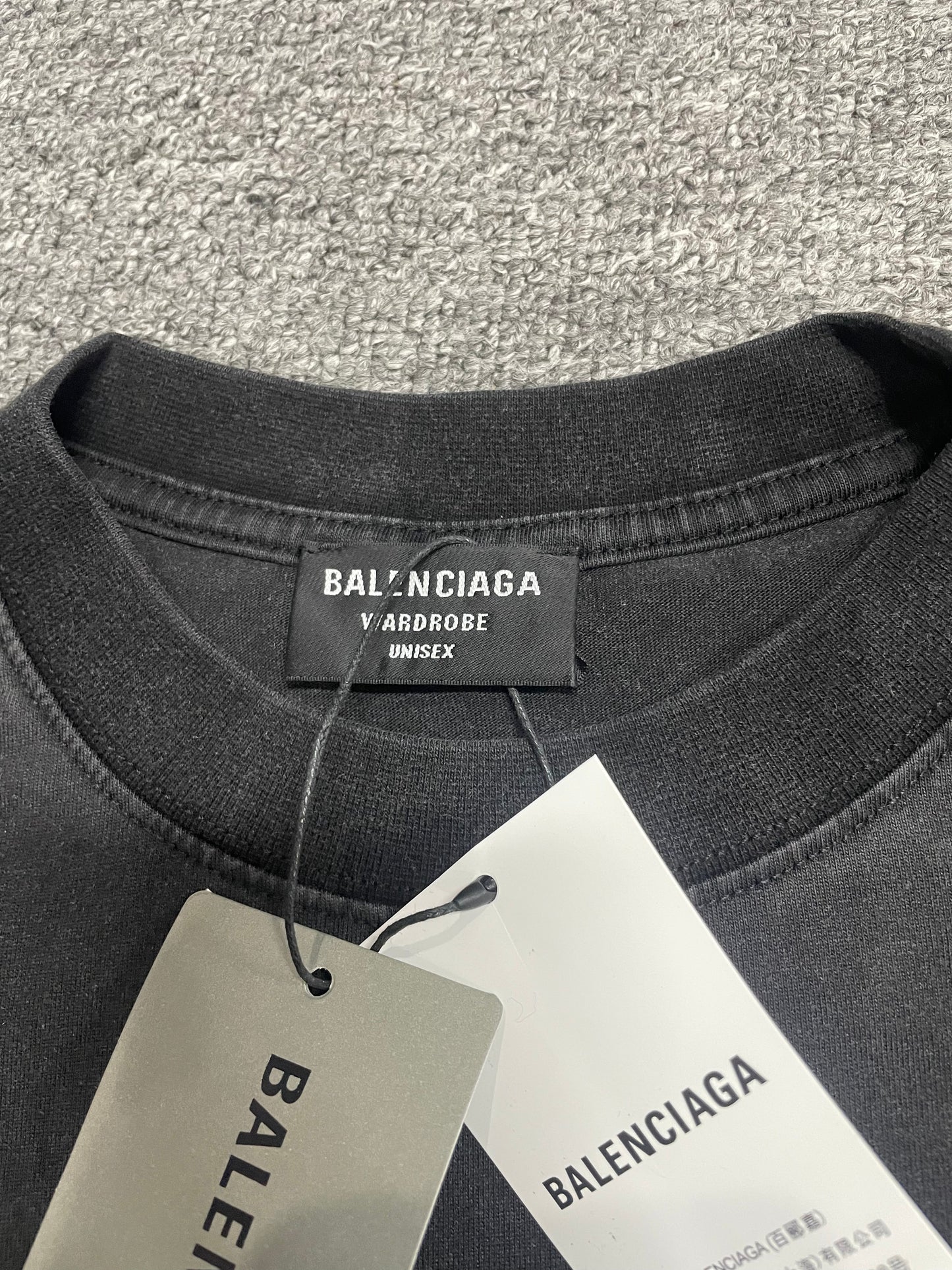 Balenciaga Faded Tone-on-Tone Logo T-Shirt