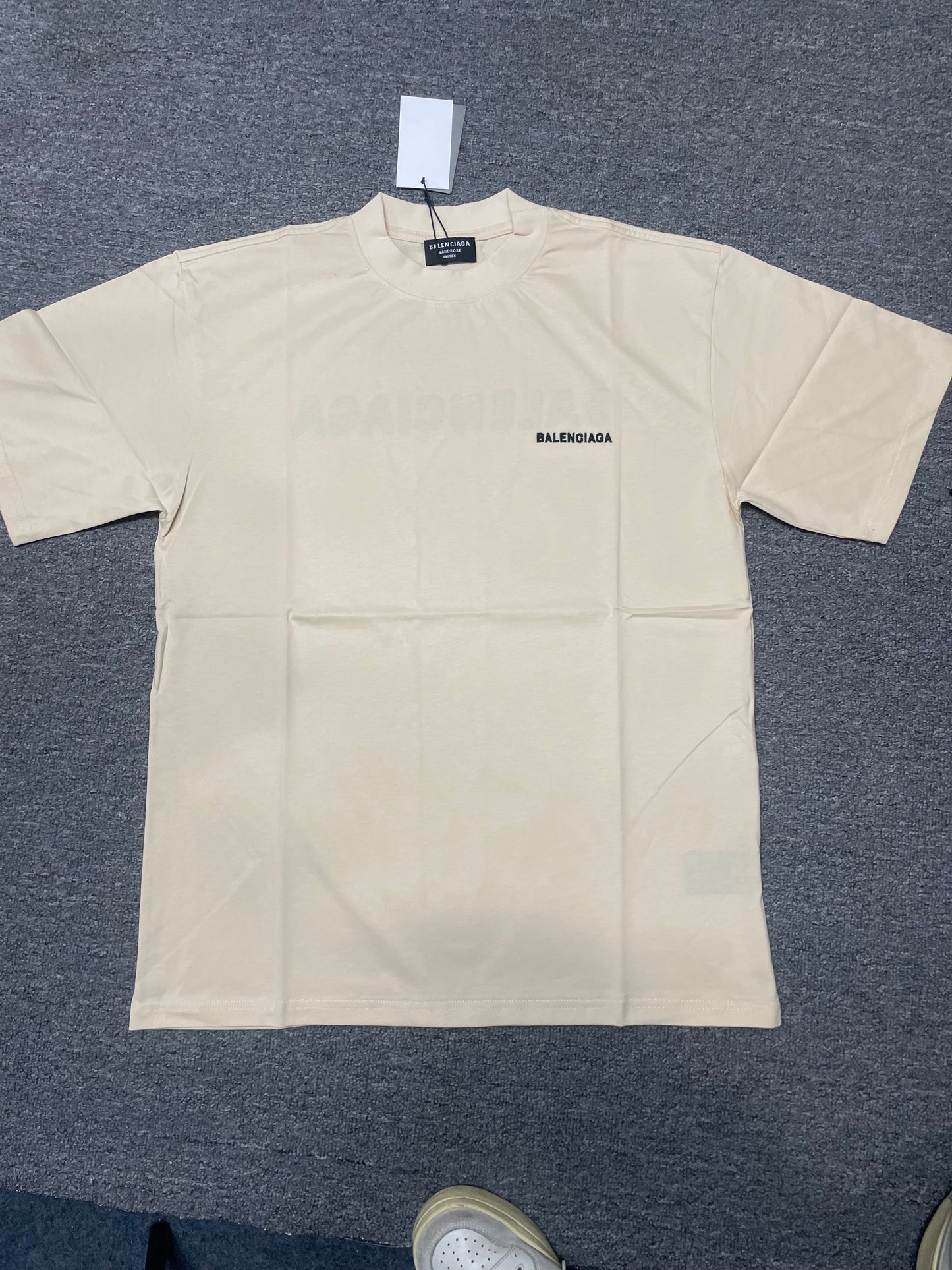 Balenciaga Faded Tone-on-Tone Logo T-Shirt