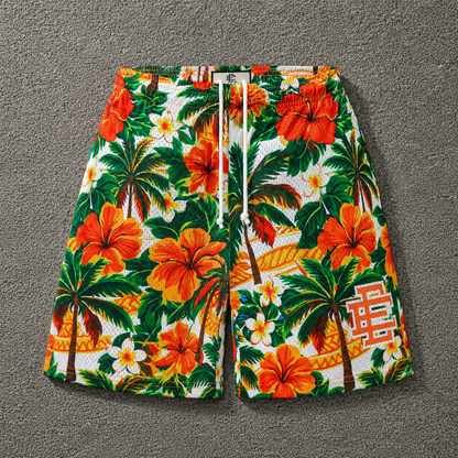 Eric Emanuel EE Basic Short - Tropical Floral Green