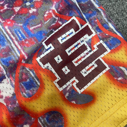 Eric Emanuel EE Basic Short Red Blue Bandana Flame