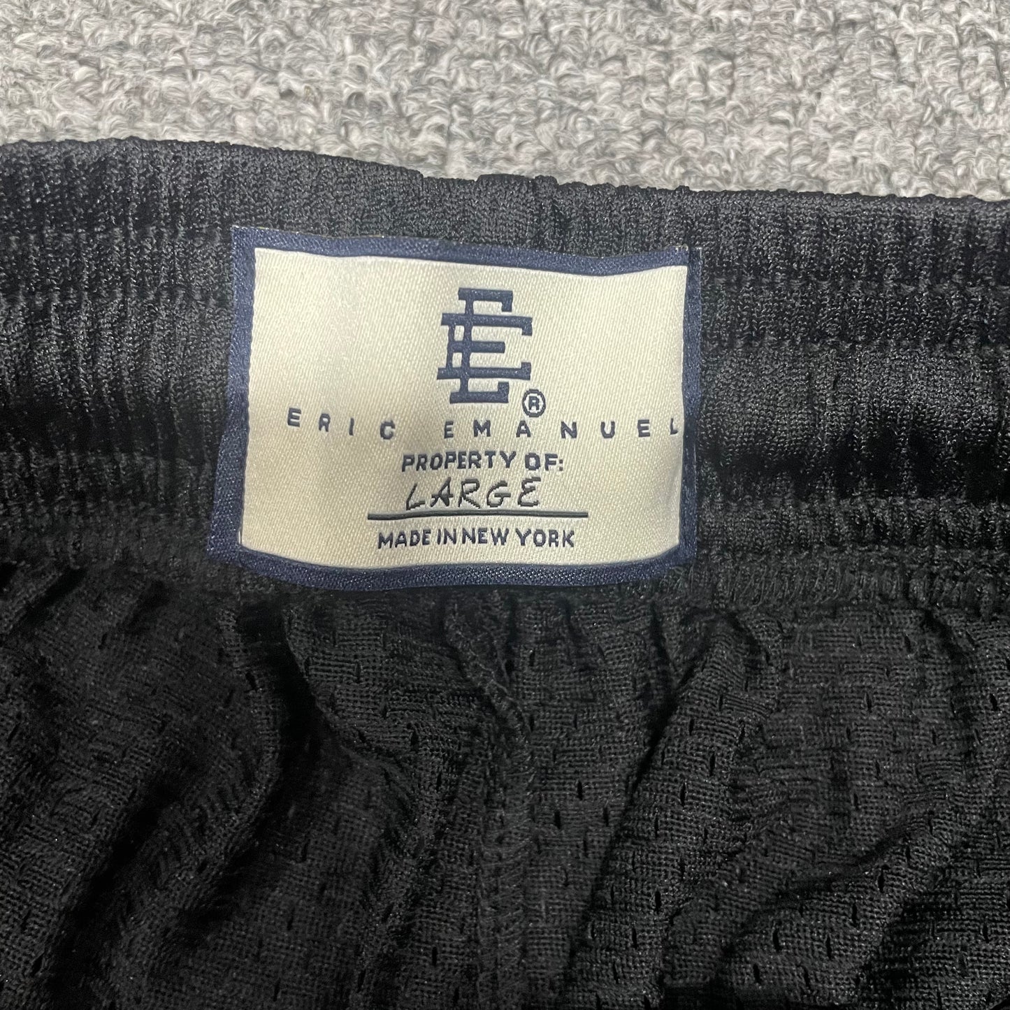 Eric Emanuel x Warren Lotas Grim Reaper Shorts Black White