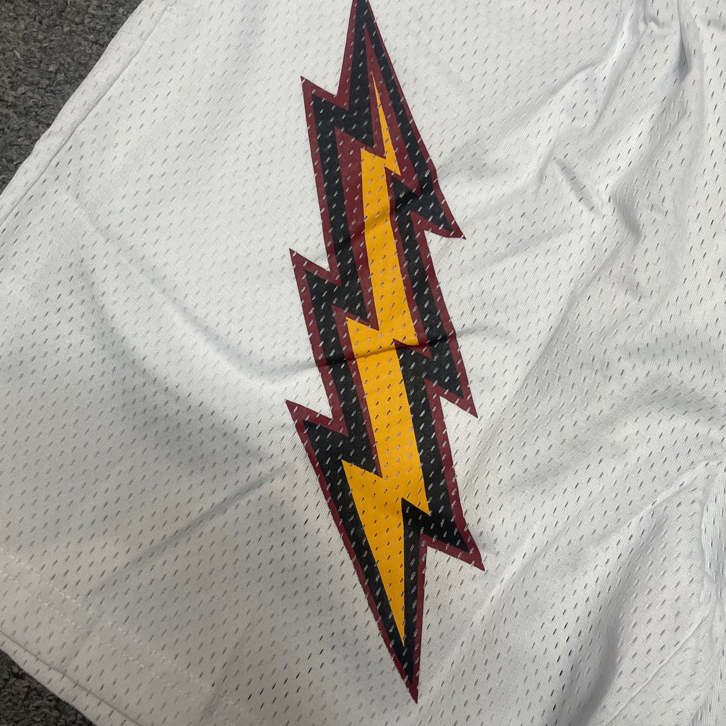 Eric Emanuel EE Basic Lightning Bolt Short White Yellow Orange