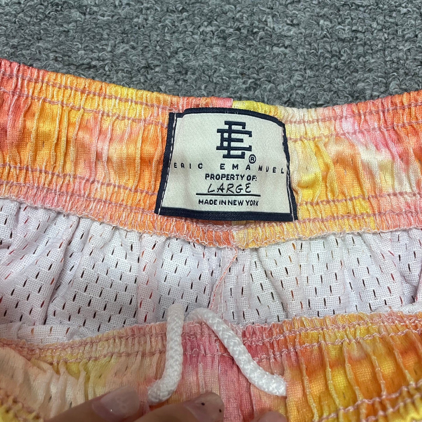 Eric Emanuel EE Basic Short Pink Yellow Tie Dye