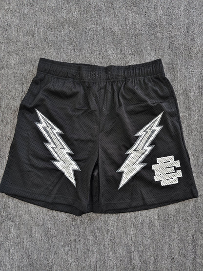 Eric Emanuel EE Basic Lightning Bolt Cyber Monday Short Black White