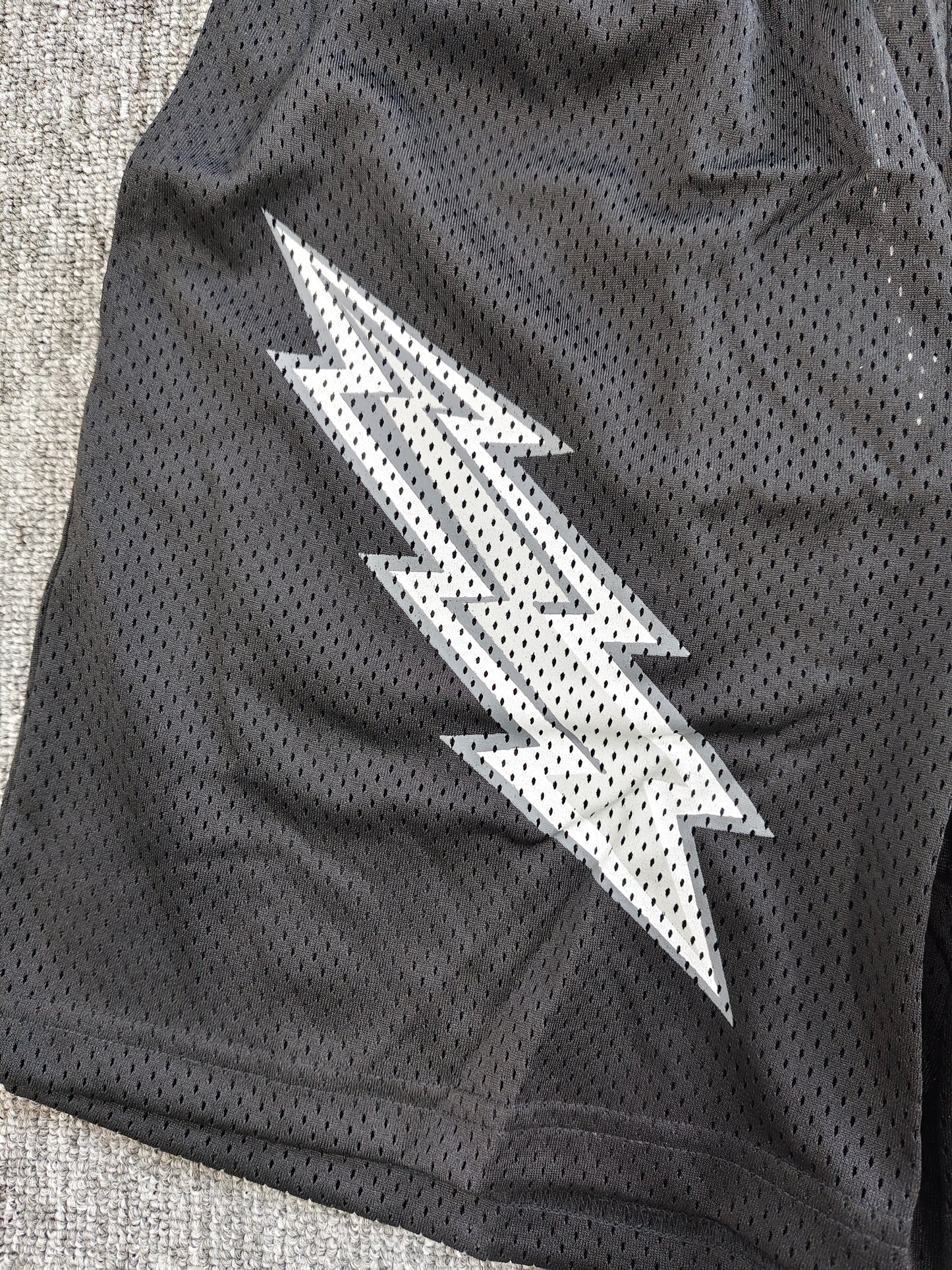 Eric Emanuel EE Basic Lightning Bolt Cyber Monday Short Black White