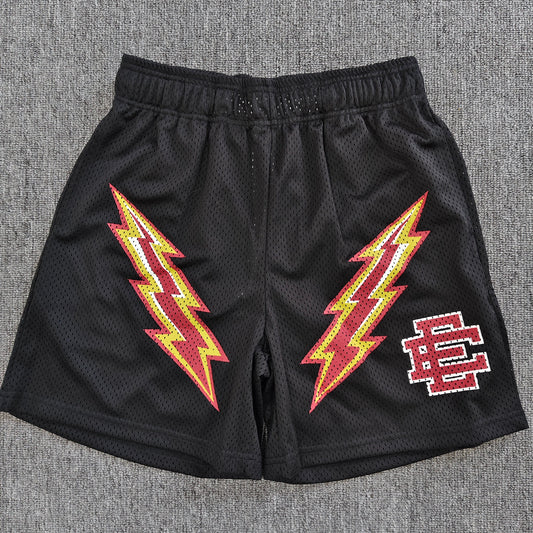 Eric Emanuel EE Basic Lightning Bolt Short Black Yellow Red