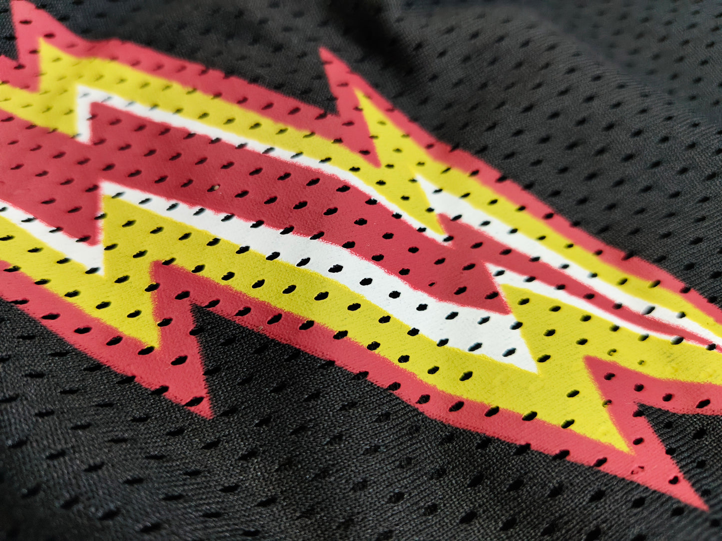 Eric Emanuel EE Basic Lightning Bolt Short Black Yellow Red