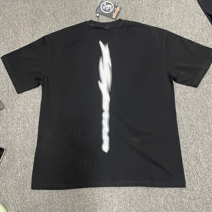 Hellstar Blur black T-shirt back view showing the complete rear graphic artwork