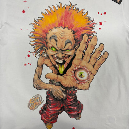 Full orange-haired character and palm-eye graphic on Hellstar Evil Eye white T-shirt
Detailed orange green red and black graphic print on Hellstar Evil Eye T-shirt
Orange-haired character artwork detail on Hellstar Evil Eye graphic T-shirt
Orange flame-style hair graphic detail on Hellstar Evil Eye white T-shirt
Oversized hand and eyeball graphic on Hellstar Evil Eye white T-shirt