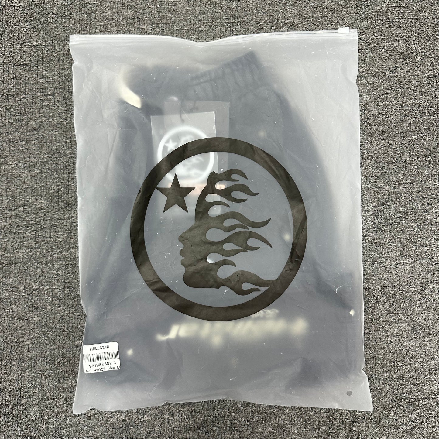 Hellstar Path to Paradise washed black shorts inside branded zip packaging
Hellstar Path to Paradise washed black graphic shorts product video preview