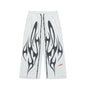 Hellstar Flame Shorts - White