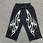 Hellstar Flame Shorts - White