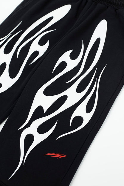 Hellstar Flame Shorts - White