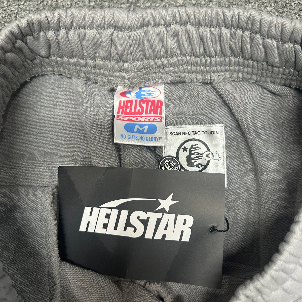 Hellstar Grey "Future Flame" Sweatpants