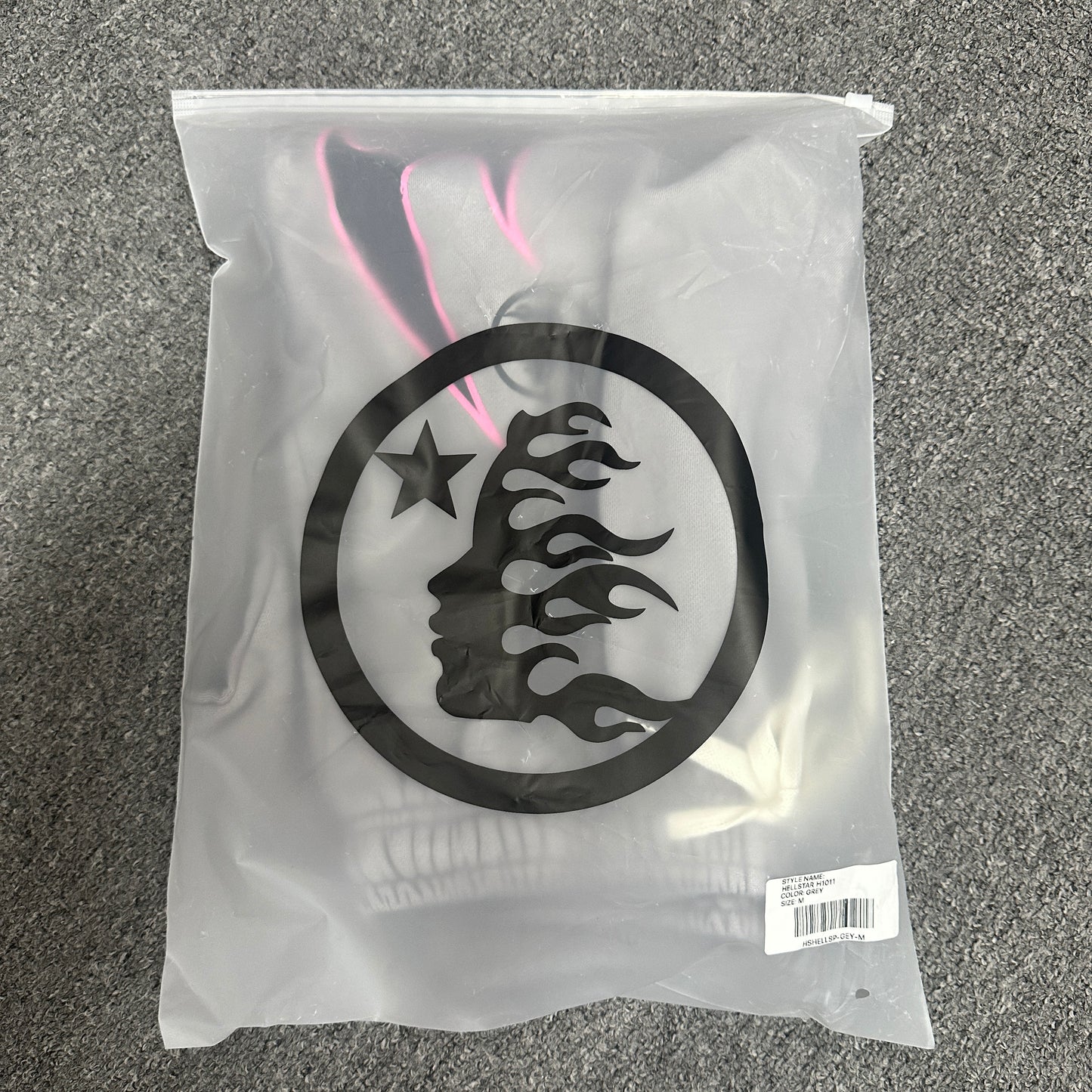 Hellstar Grey "Future Flame" Sweatpants