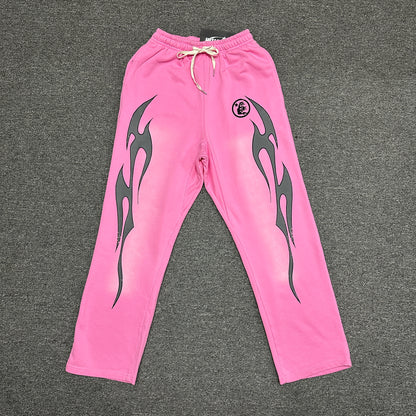 Hellstar Pink "Future Flame" Sweatpants