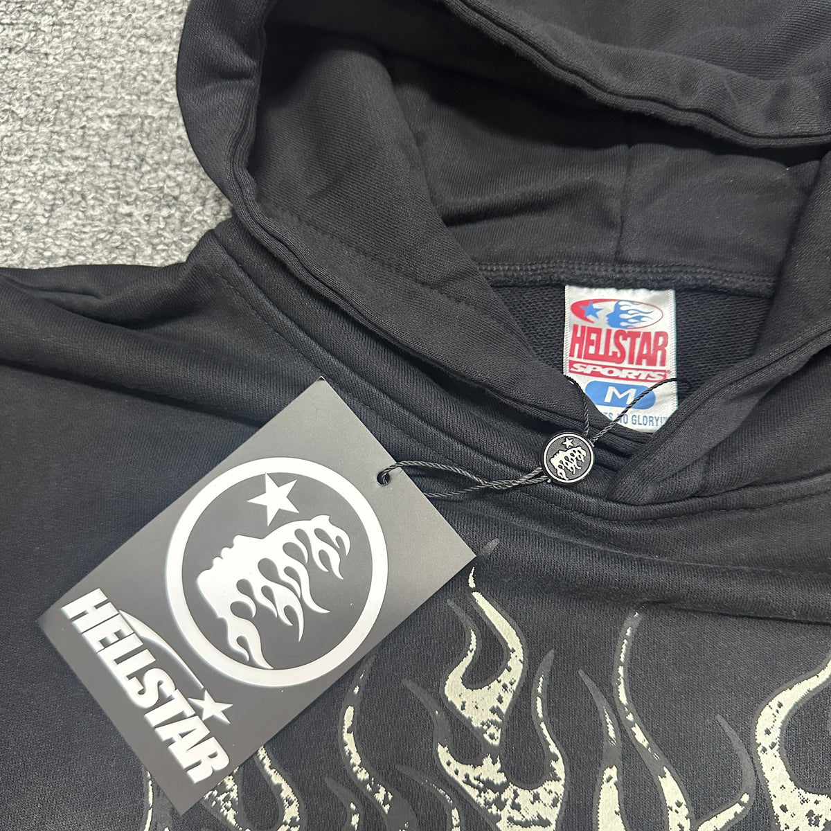 Hellstar Records Flame Graphic Hoodie