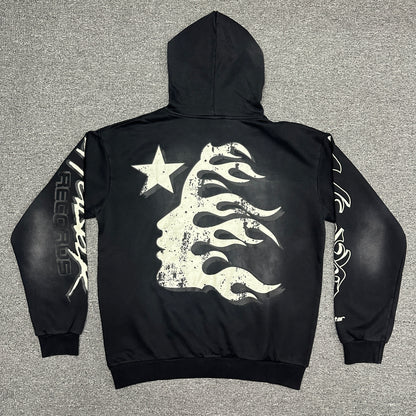 Hellstar Records Flame Graphic Hoodie
