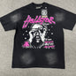Hellstar I See Humans But No Humanity T-shirt in washed black front view