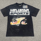 Hellstar Blur graphic T-shirt in washed black front view