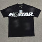 Hellstar Studios Cartoon Glitter Logo washed black T-shirt front view