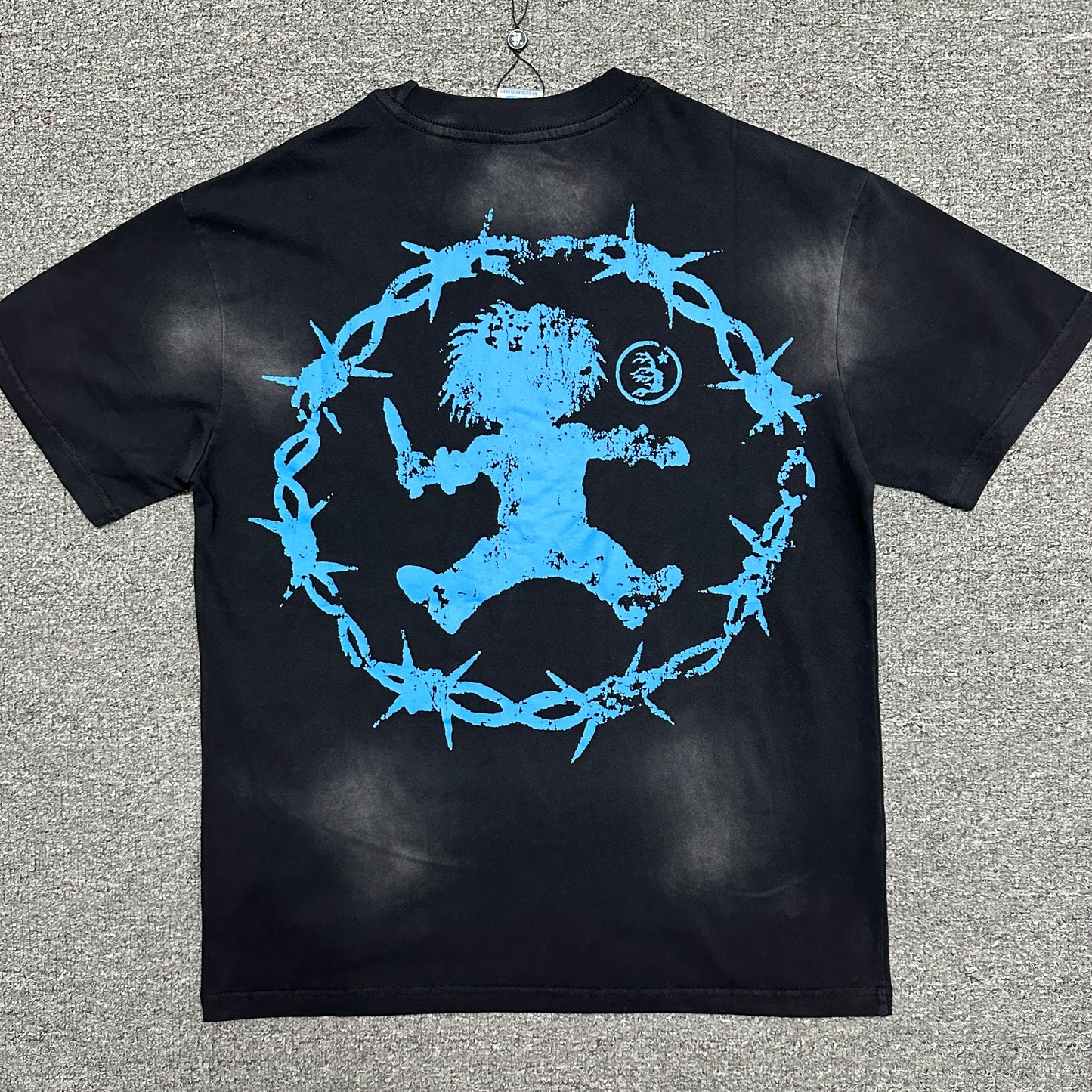 Hellstar Blue Skull Graphic T-Shirt