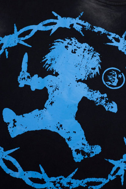 Hellstar Blue Skull Graphic T-Shirt