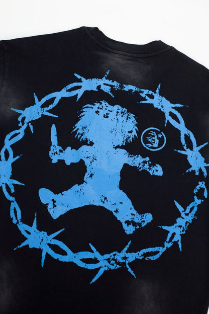 Hellstar Blue Skull Graphic T-Shirt