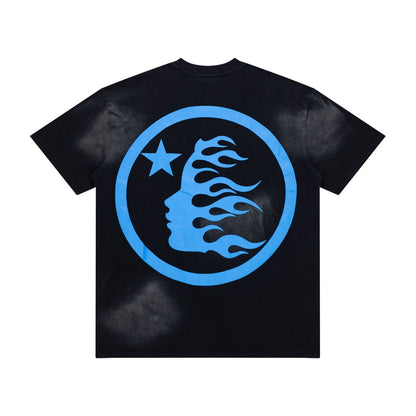Hellstar Blue Flame Circle T-Shirt