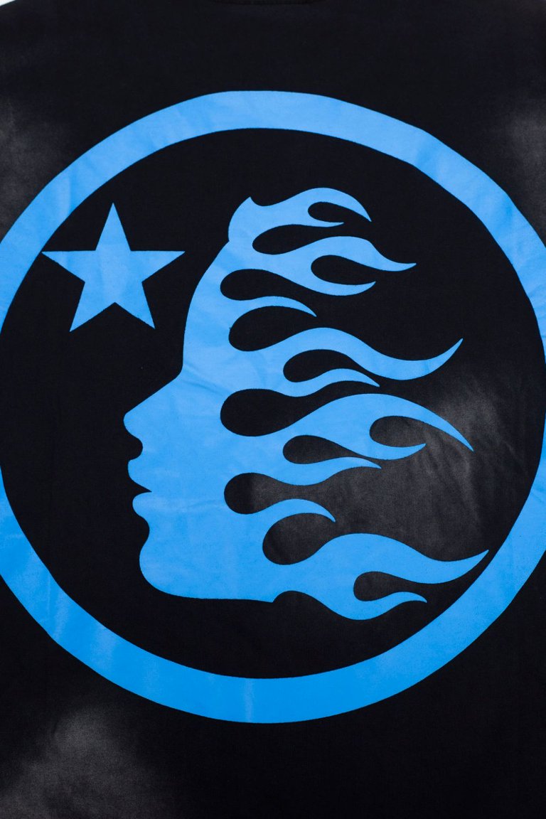 Hellstar Blue Flame Circle T-Shirt