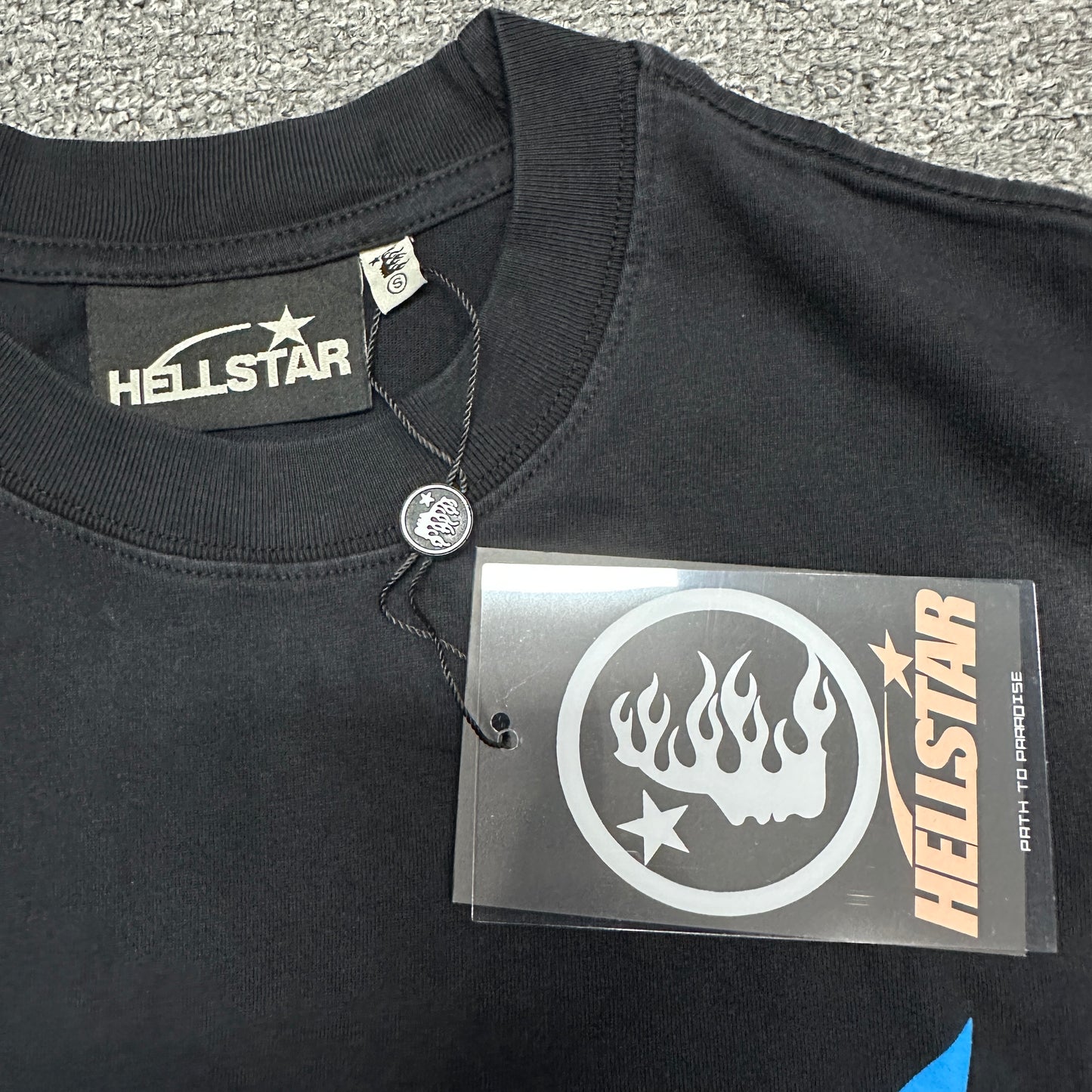 Hellstar Blue Flame Circle T-Shirt