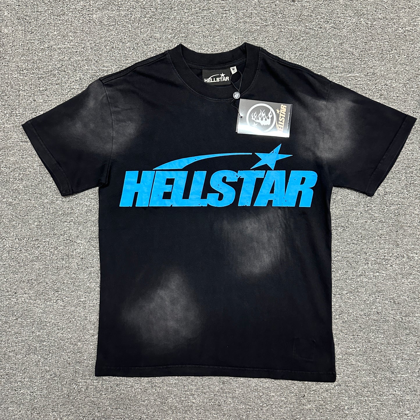 Hellstar Blue Flame Circle T-Shirt