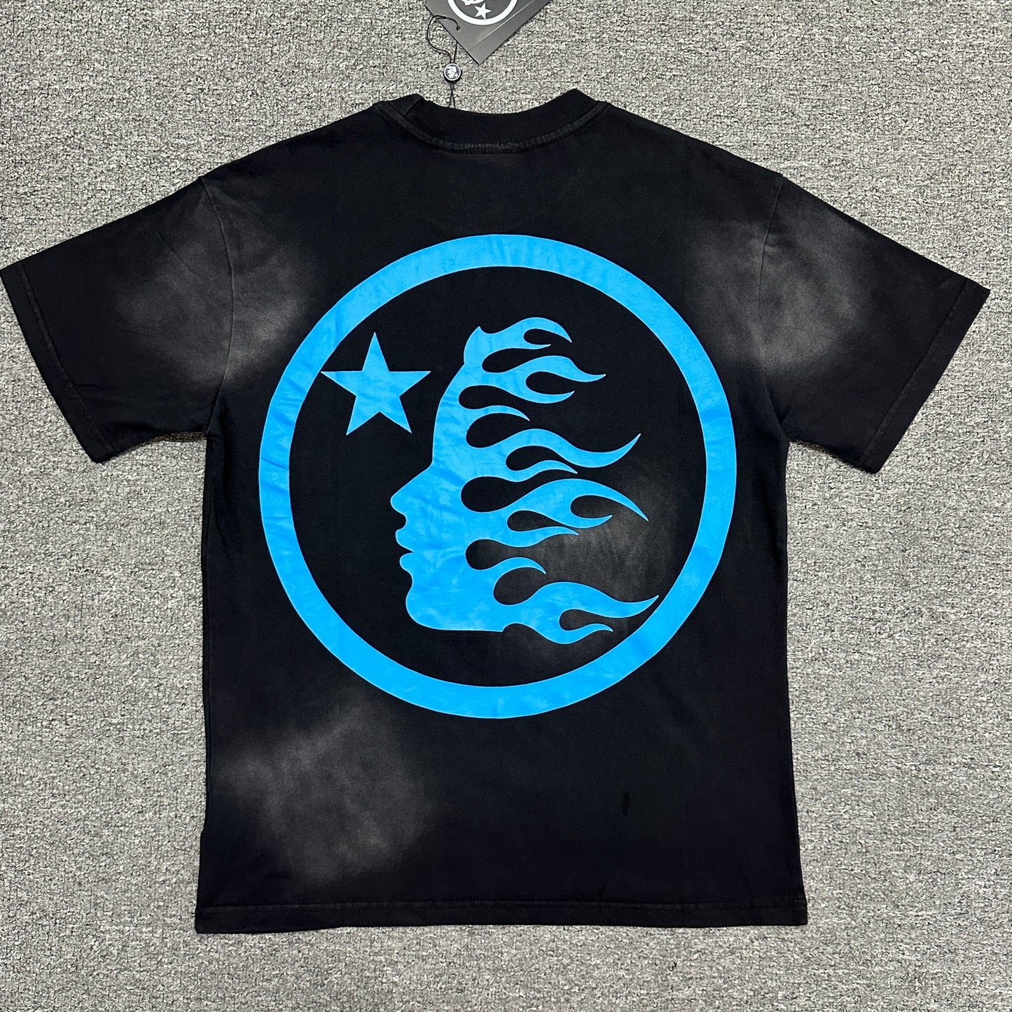 Hellstar Blue Flame Circle T-Shirt