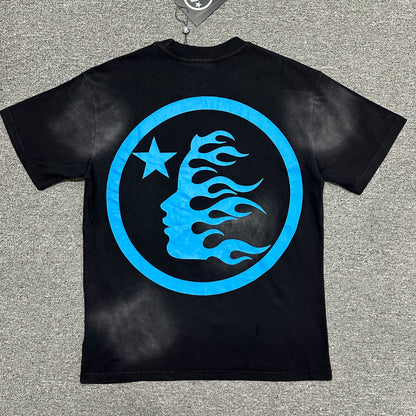 Hellstar Blue Flame Circle T-Shirt