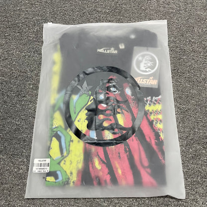 Hellstar Worship Hands sleeveless black T-shirt inside branded zip packaging
Hellstar Worship Hands sleeveless washed black T-shirt product video preview