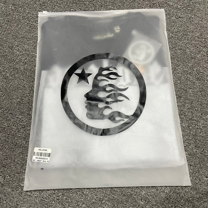 Hellstar As Above So Below cutoff T-shirt inside branded zip packaging
Hellstar As Above So Below washed black cutoff T-shirt product video preview