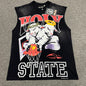Hellstar 2 Lambs Holy State sleeveless T-shirt front view in vintage black
