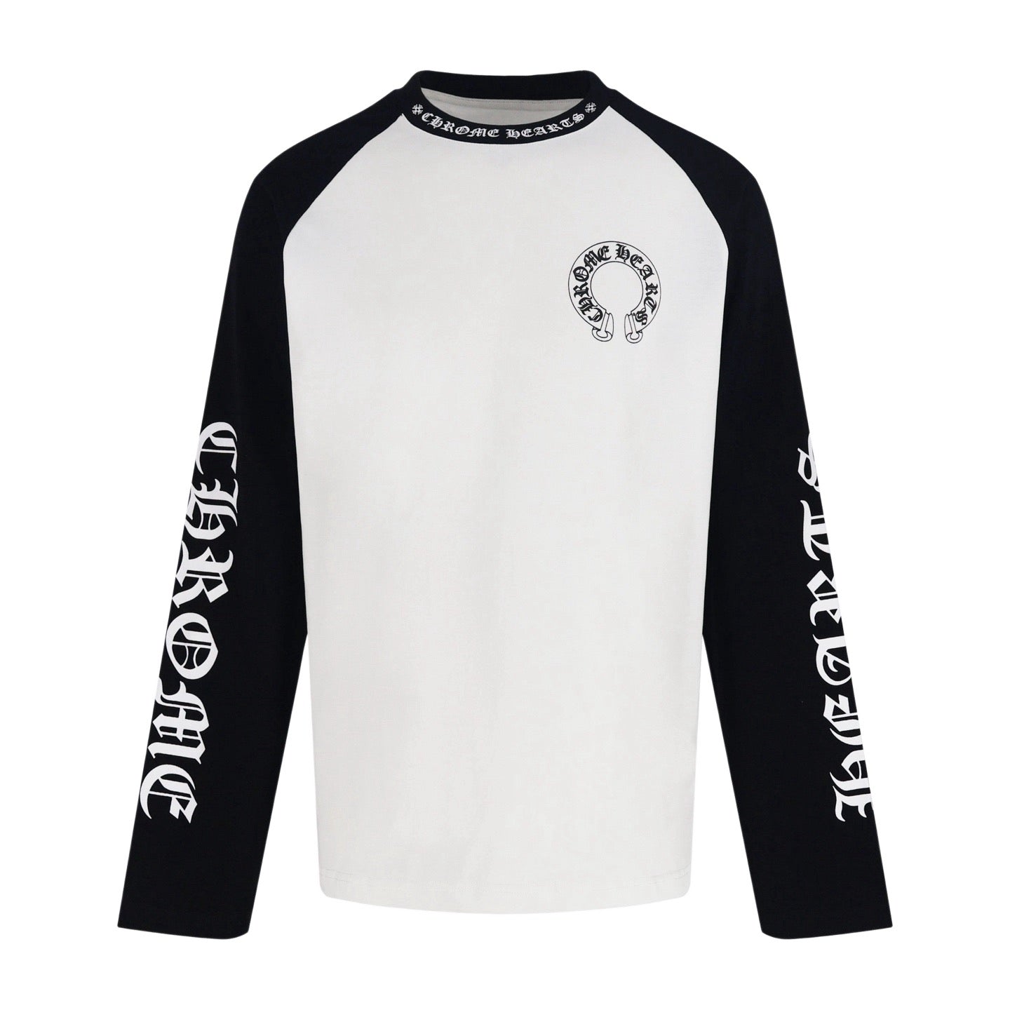 Chrome Hearts Horseshoe Neck Logo 3/4 Shirt